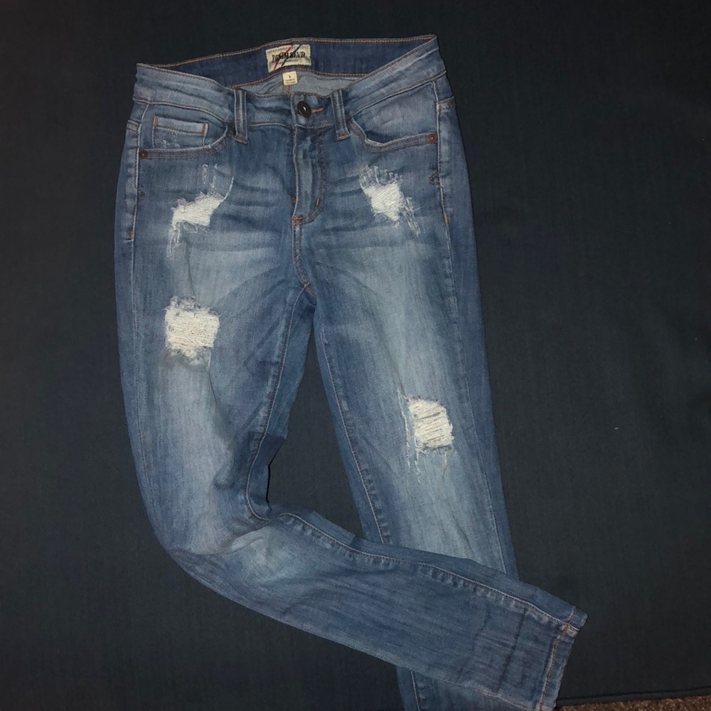 Lightly distressed jeans